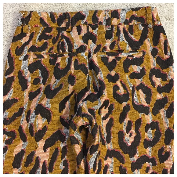 ANTHROPOLOGIE 34N 118W Leopard Trousers - Picture 5 of 8